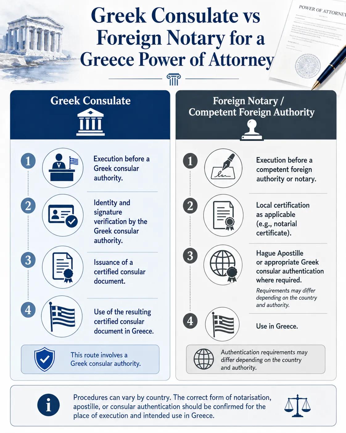 Power of Attorney for Greece: Legal Requ